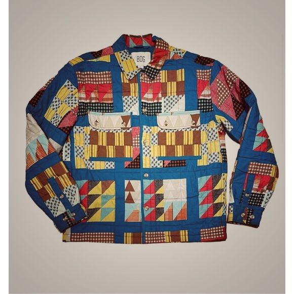 Urban Outfitters BDG Unisex Patchwork Quilt Shirt Jacket Size S NWOT - Picture 4 of 6